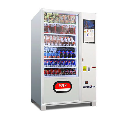New Model cuatm desigh Snack and Drink Combo Black  Vending Machine for Europe